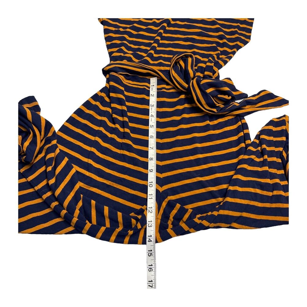 Old Navy Capri Romper Jumpsuit Junior Girls XS Navy Orange Striped Wide-Leg - Picture 3 of 7
